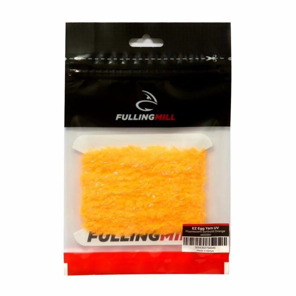 Orvis Materials | Fulling Mill UV EZ Egg Yarn Fluorescent Sunburst Orange - Fly Fishing