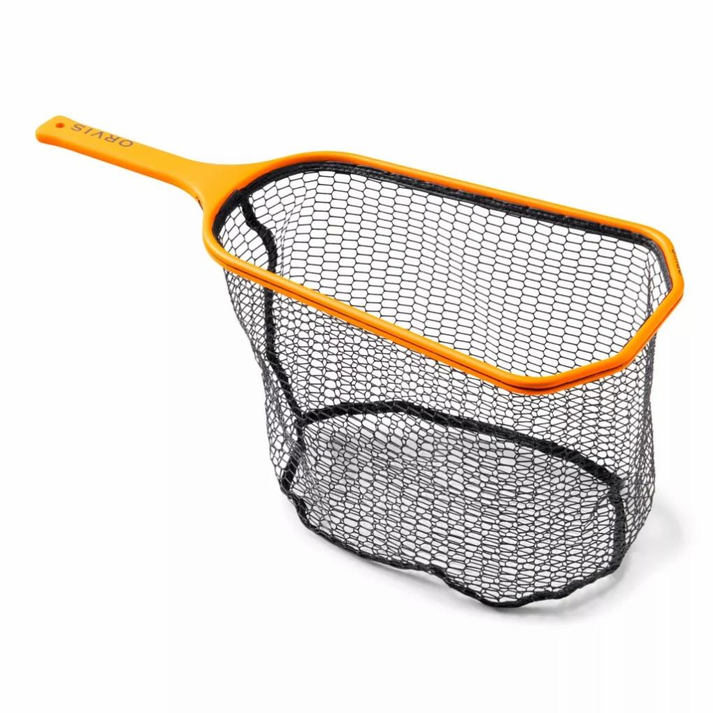 Orvis Nets | Orvis Wide-Mouth Hand Net Find My Net Orange - Fly Fishing