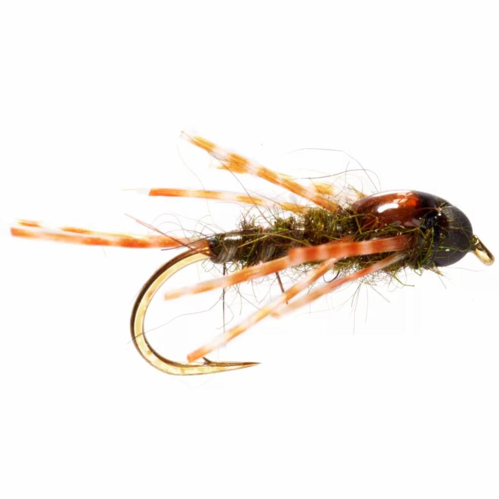 Orvis Nymphs | Boroff’s Crazy Leg Stone Brown - Fly Fishing