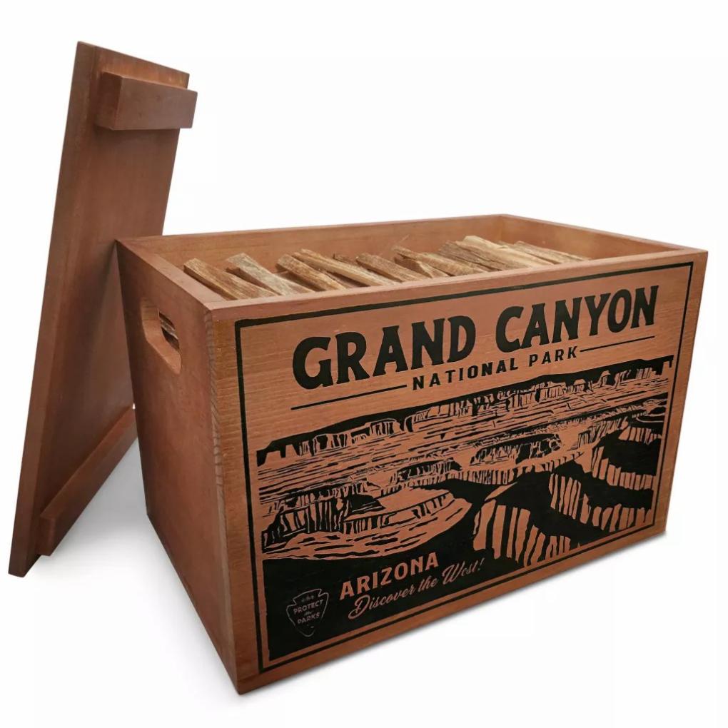 Orvis Outdoor Living | National Parks Fatwood Wooden Crate - Home Goods