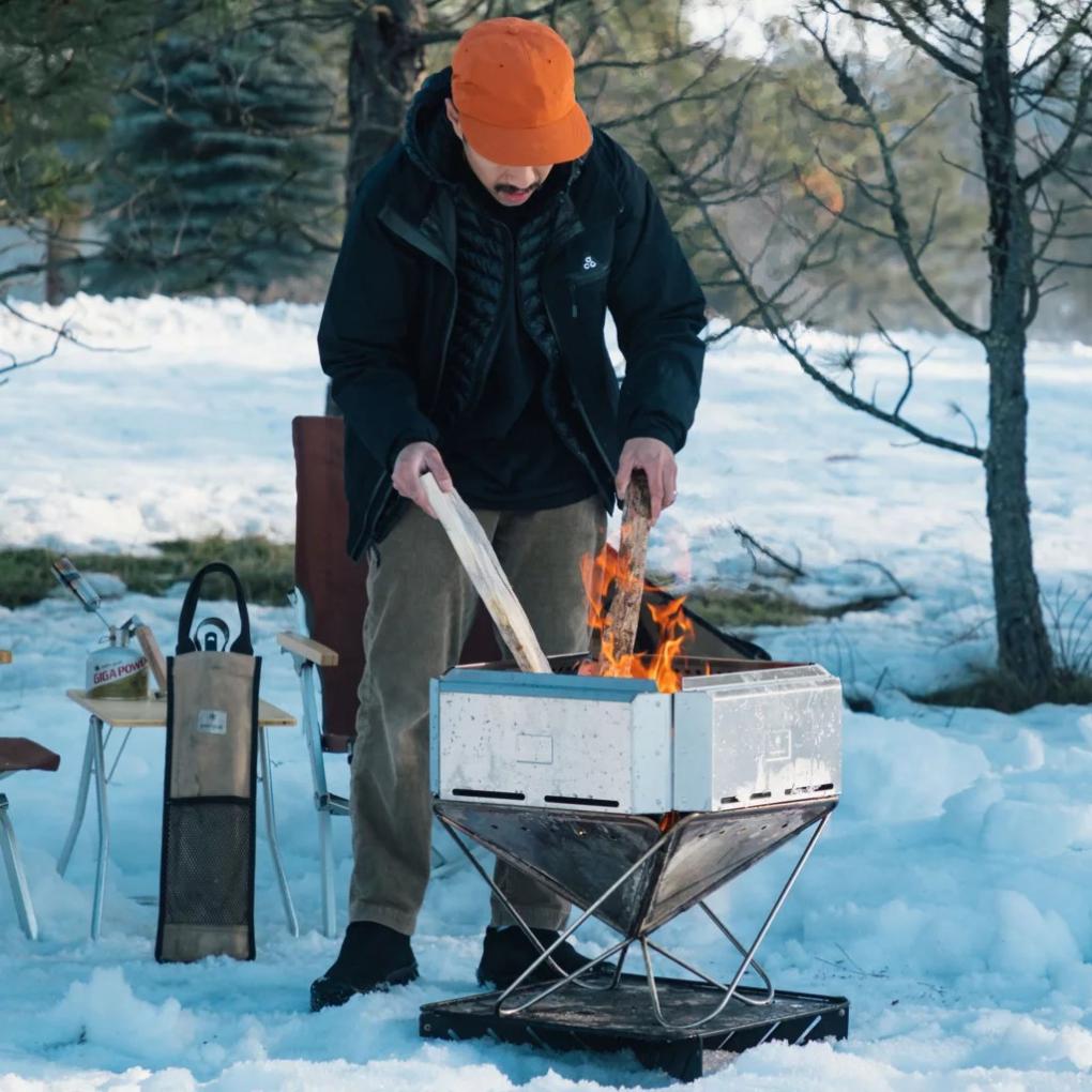Orvis Outdoor Living | Snow Peak Takibi Fire &amp; Grill Set - Home Goods