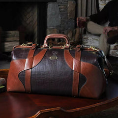 Orvis Packs &amp; Bags | No. 5 Leather Travel Grip Bag Tobacco - Men/Packs &amp; Bags