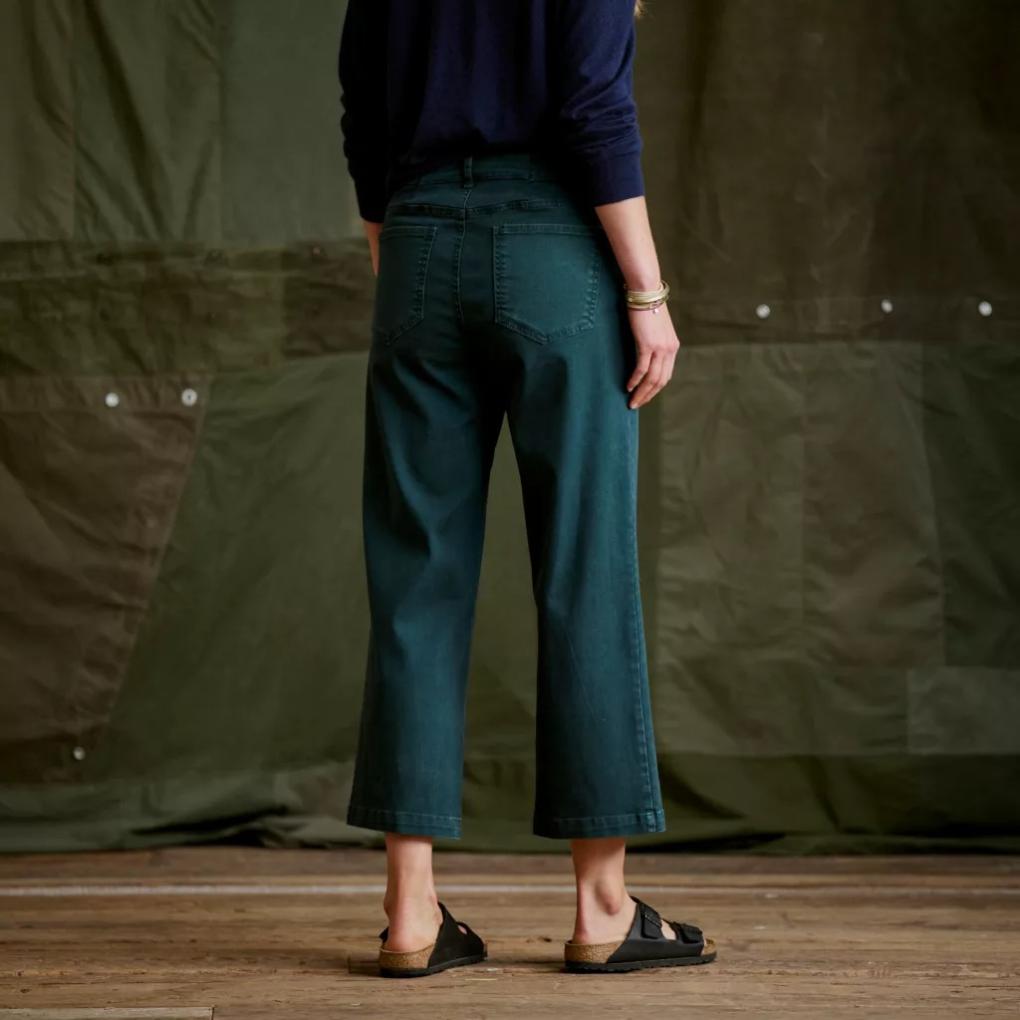 Orvis Pants | Kut From The Kloth® Charlotte Twill High-Rise Wide-Leg Jeans Peacock - Women