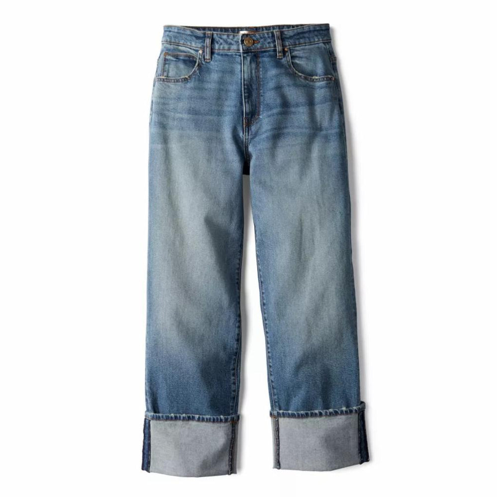 Orvis Pants | Kut From The Kloth® Sienna High-Rise Cuffed Wide-Leg Jeans Cuddle - Women