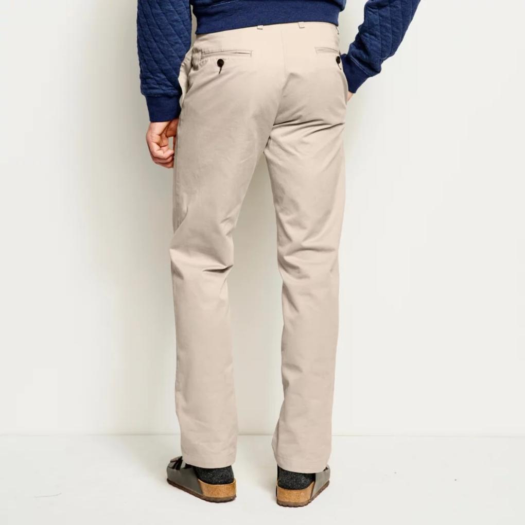 Orvis Pants | Ultimate Khakis Trim Fit Plain-Front Pants Stone - Men