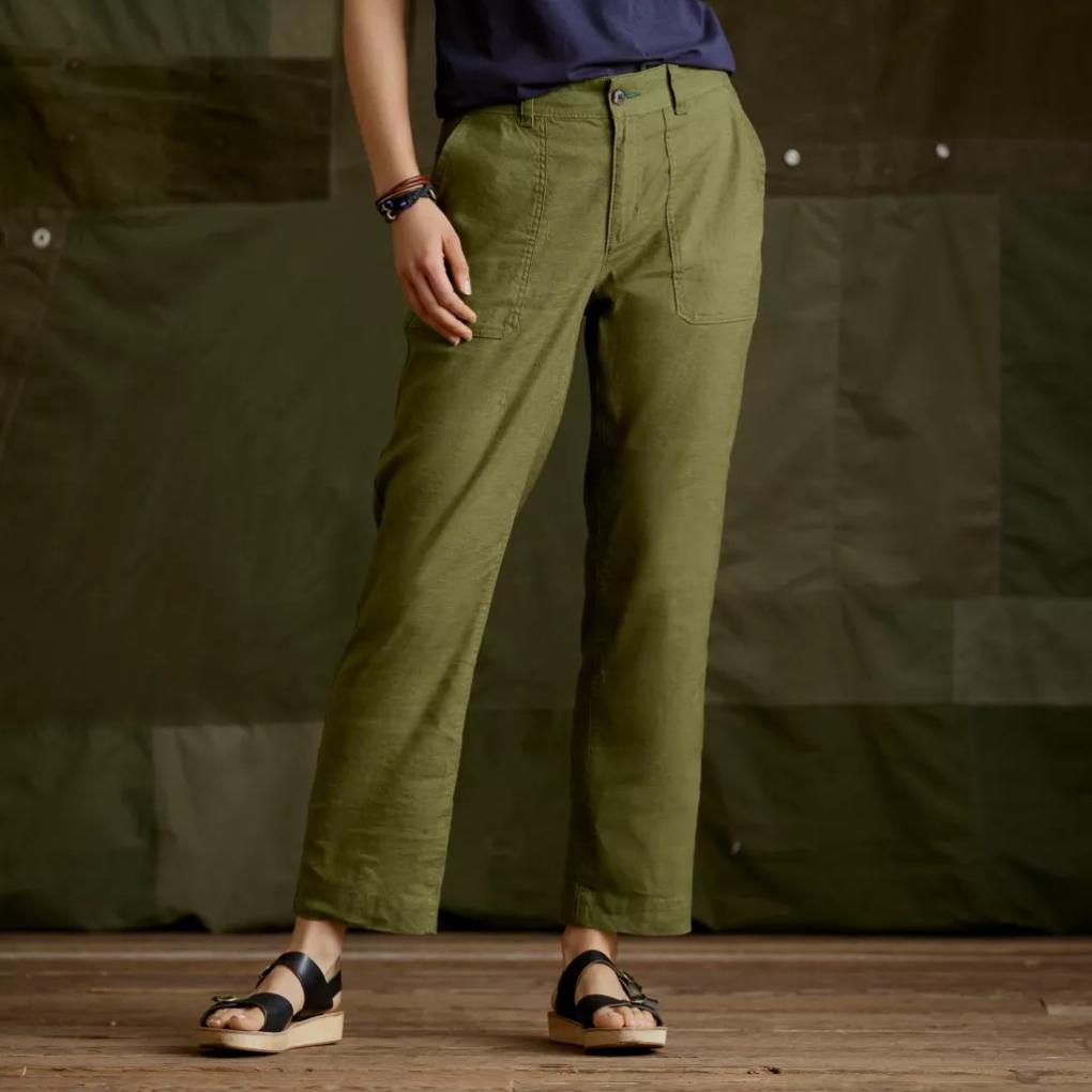 Orvis Pants | Women's 1856 Linen Utility Pants Moss - Women