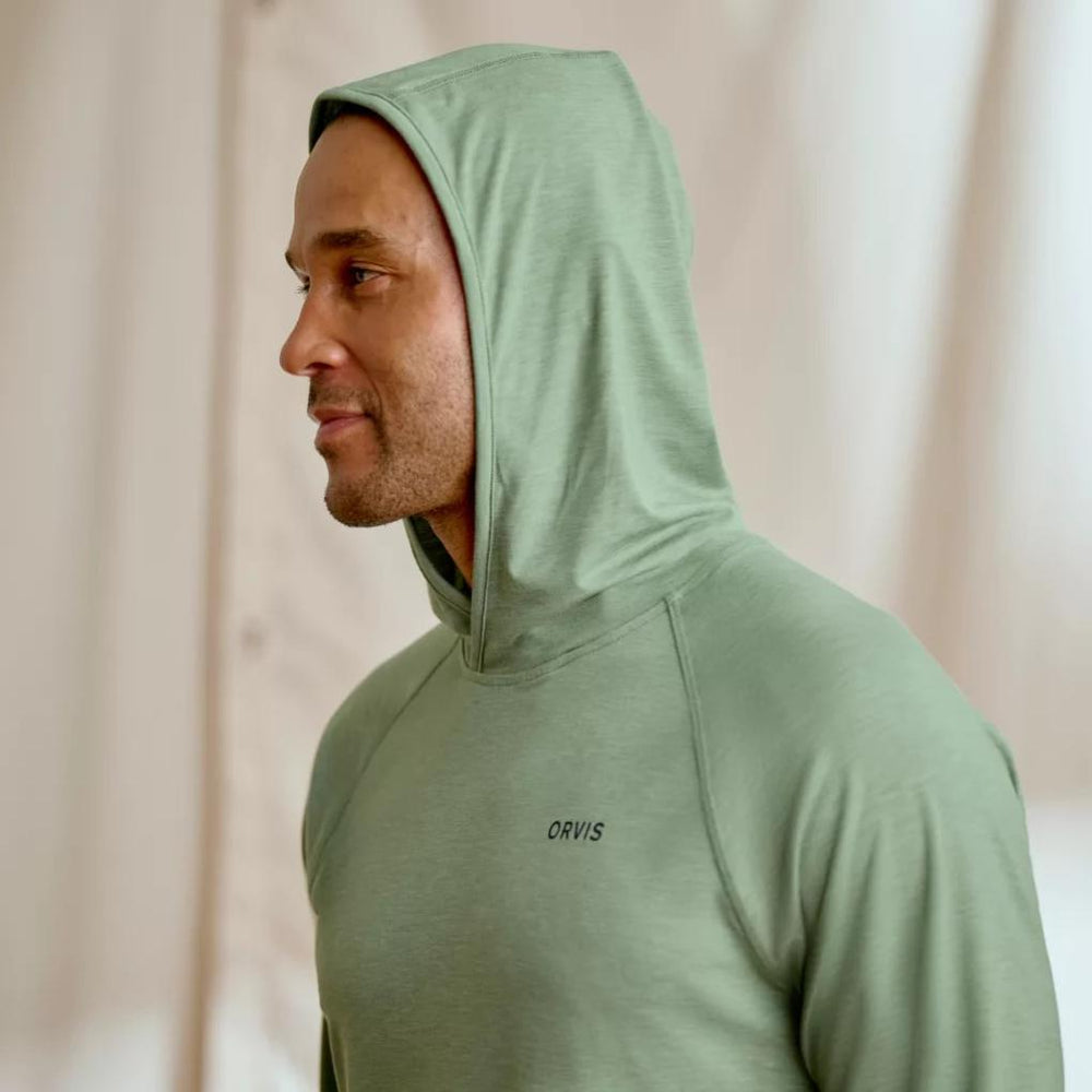 Orvis Performance Shirts | DriCast™ Logo Hoodie Aloe - Men/Fly Fishing/Hunt