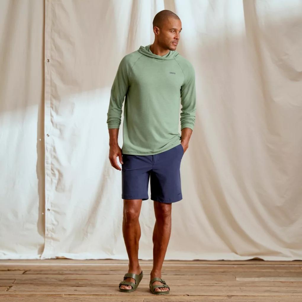 Orvis Performance Shirts | DriCast™ Logo Hoodie Aloe - Men/Fly Fishing/Hunt
