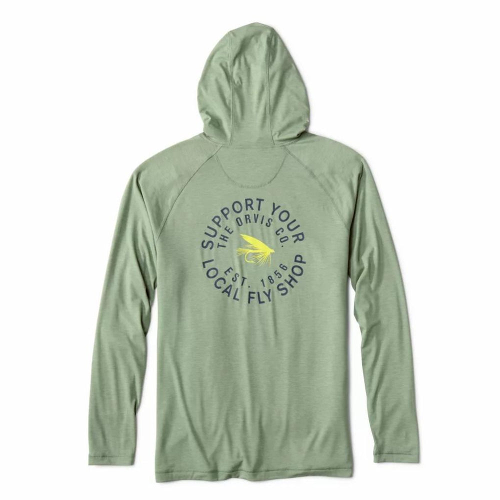 Orvis Performance Shirts | DriCast™ Logo Hoodie Aloe - Men/Fly Fishing/Hunt