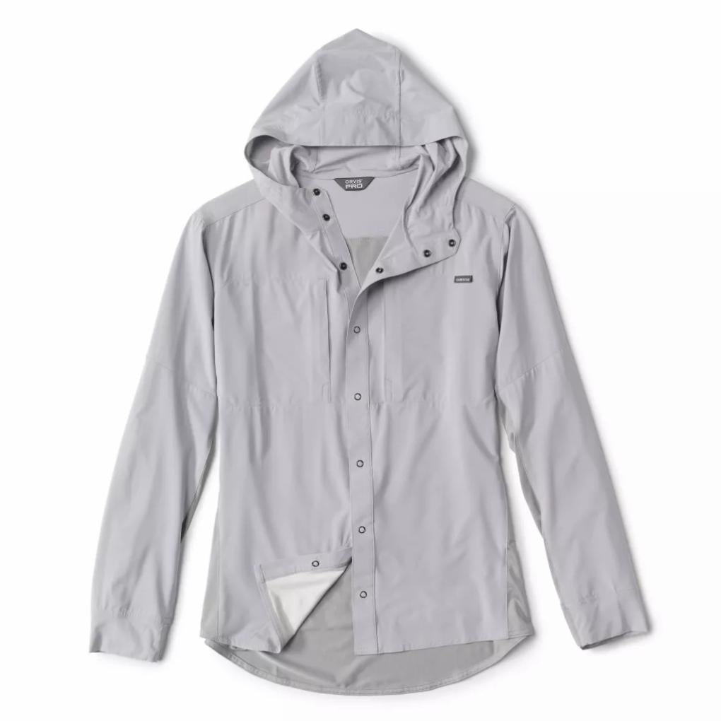 Orvis Performance Shirts | Men's PRO Hybrid Hoodie Titanium - Men/Fly Fishing