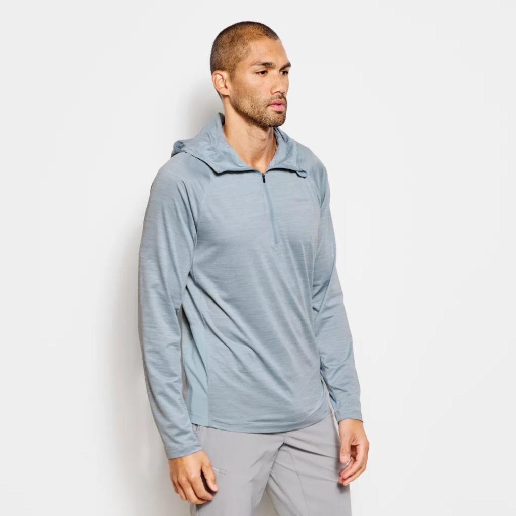 Orvis Performance Shirts | Men's PRO Sun Hoodie Blue Fog/titanium - Men/Fly Fishing