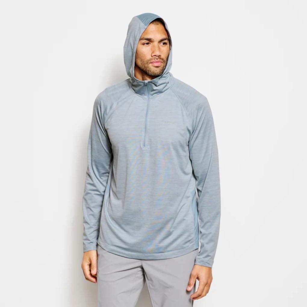 Orvis Performance Shirts | Men's PRO Sun Hoodie Blue Fog/titanium - Men/Fly Fishing