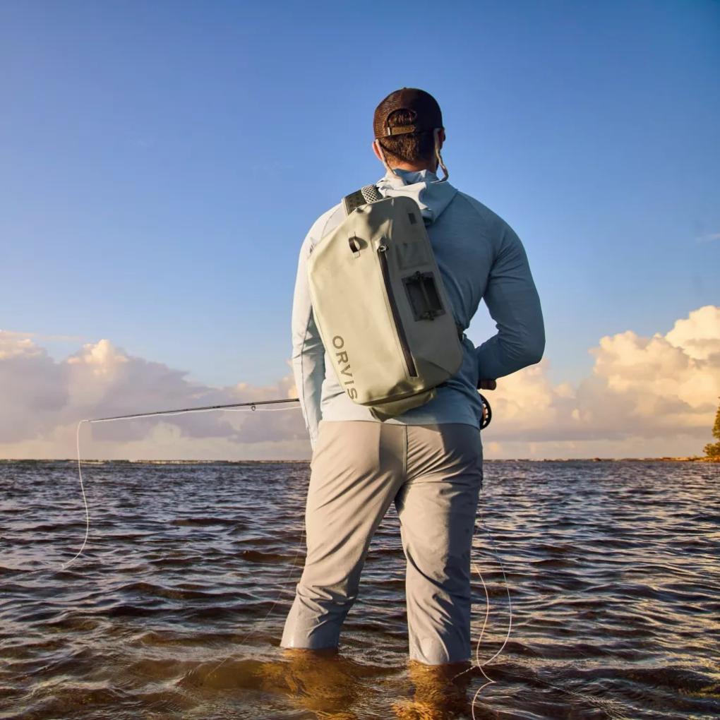 Orvis Performance Shirts | Men's PRO Sun Hoodie Blue Fog/titanium - Men/Fly Fishing