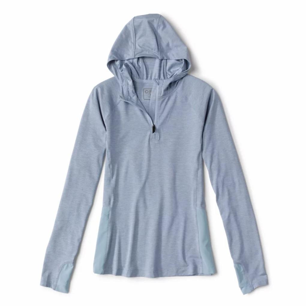 Orvis Performance Shirts | Women’s PRO Sun Hoodie II Blue Fog - Women/Fly Fishing