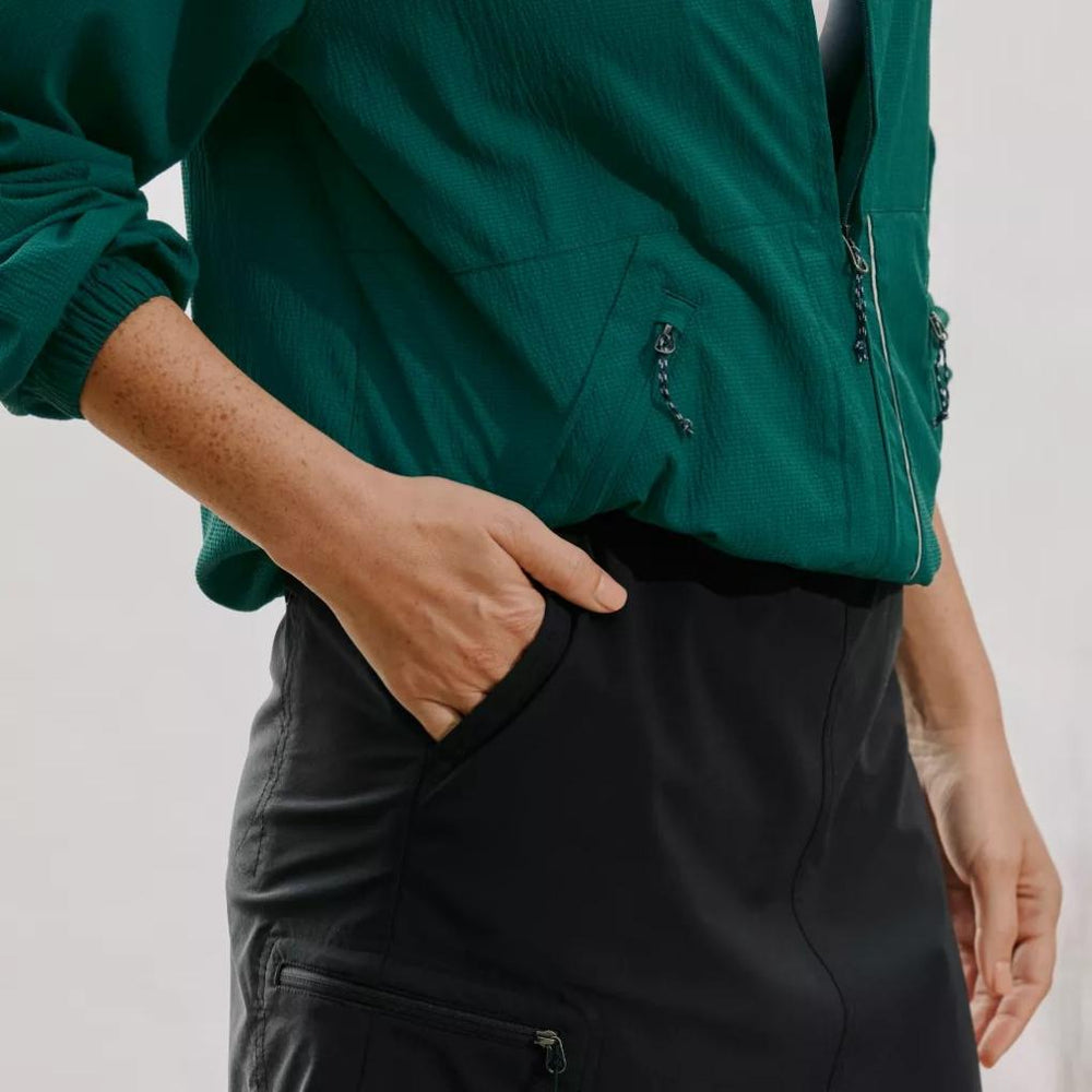 Orvis Performance Shirts | Women's Open Air Caster Full-Zip Hoodie Dark Cyan - Women/Fly Fishing