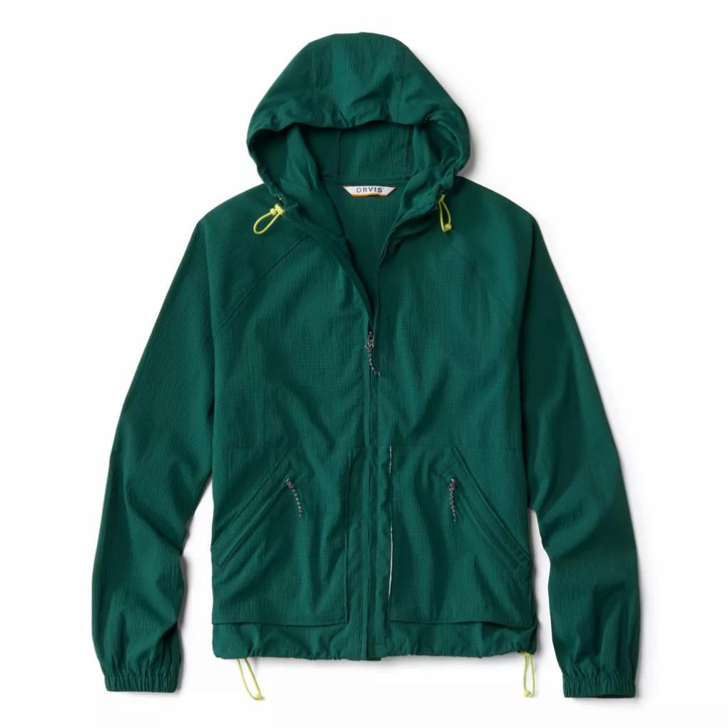 Orvis Performance Shirts | Women's Open Air Caster Full-Zip Hoodie Dark Cyan - Women/Fly Fishing