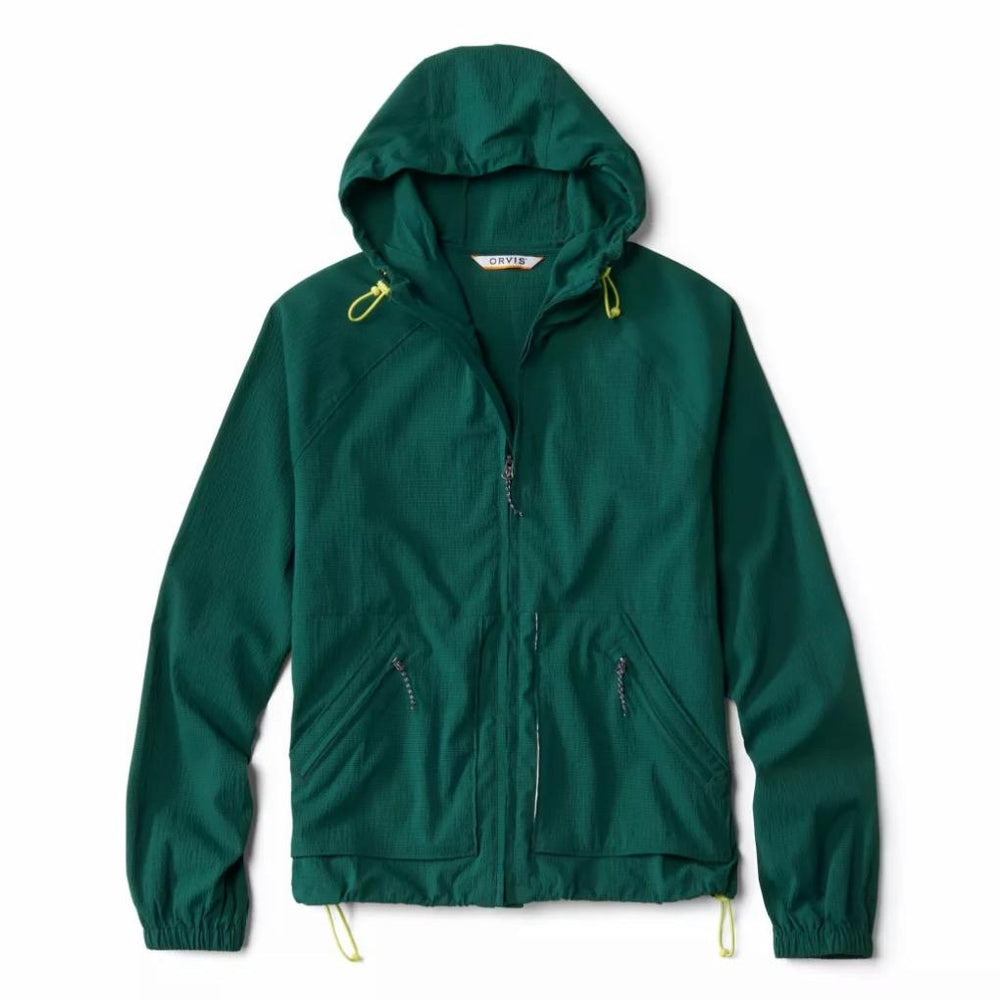 Orvis Performance Shirts | Women's Open Air Caster Full-Zip Hoodie Dark Cyan - Women/Fly Fishing