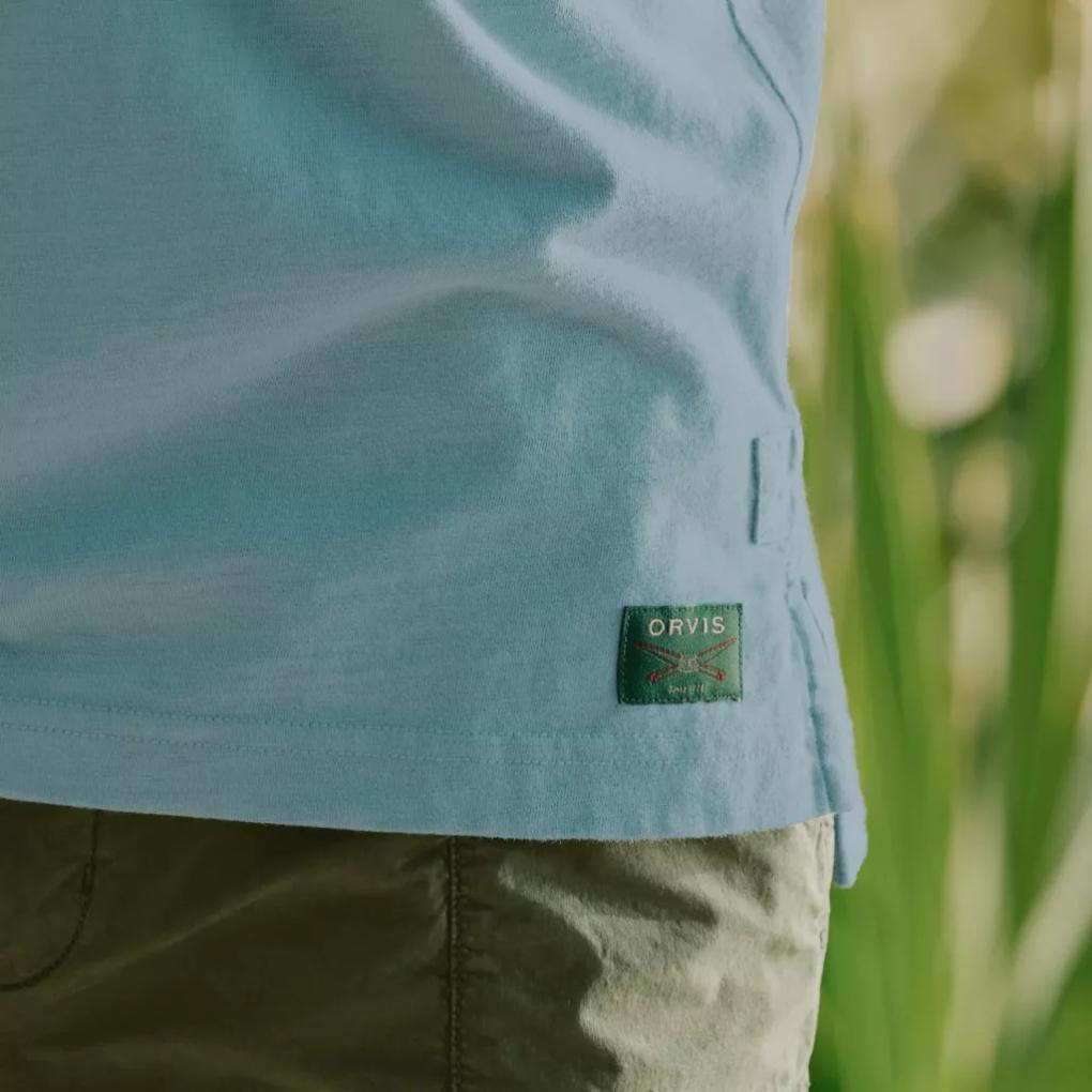 Orvis Polo Shirts | Bromley Polo Mineral Blue - Men