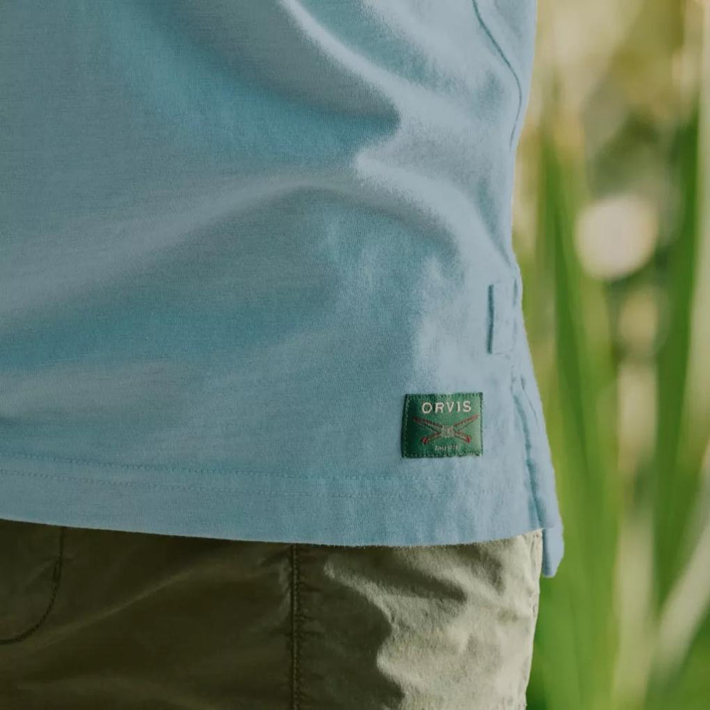 Orvis Polo Shirts | Bromley Polo Mineral Blue - Men