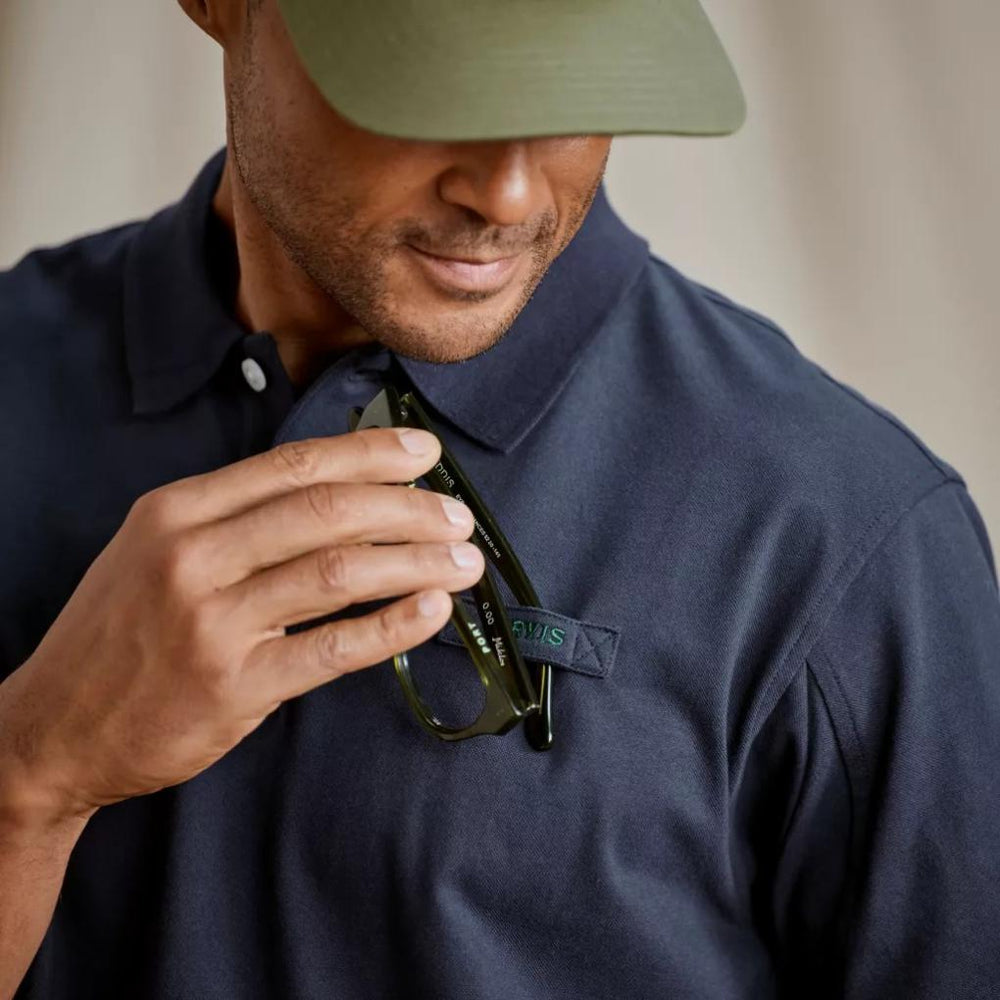 Orvis Polo Shirts | Orvis Lightweight Signature Short-Sleeve Polo True Navy - Men