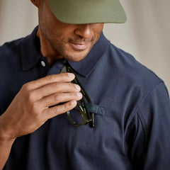 Orvis Polo Shirts | Orvis Lightweight Signature Short-Sleeve Polo True Navy - Men