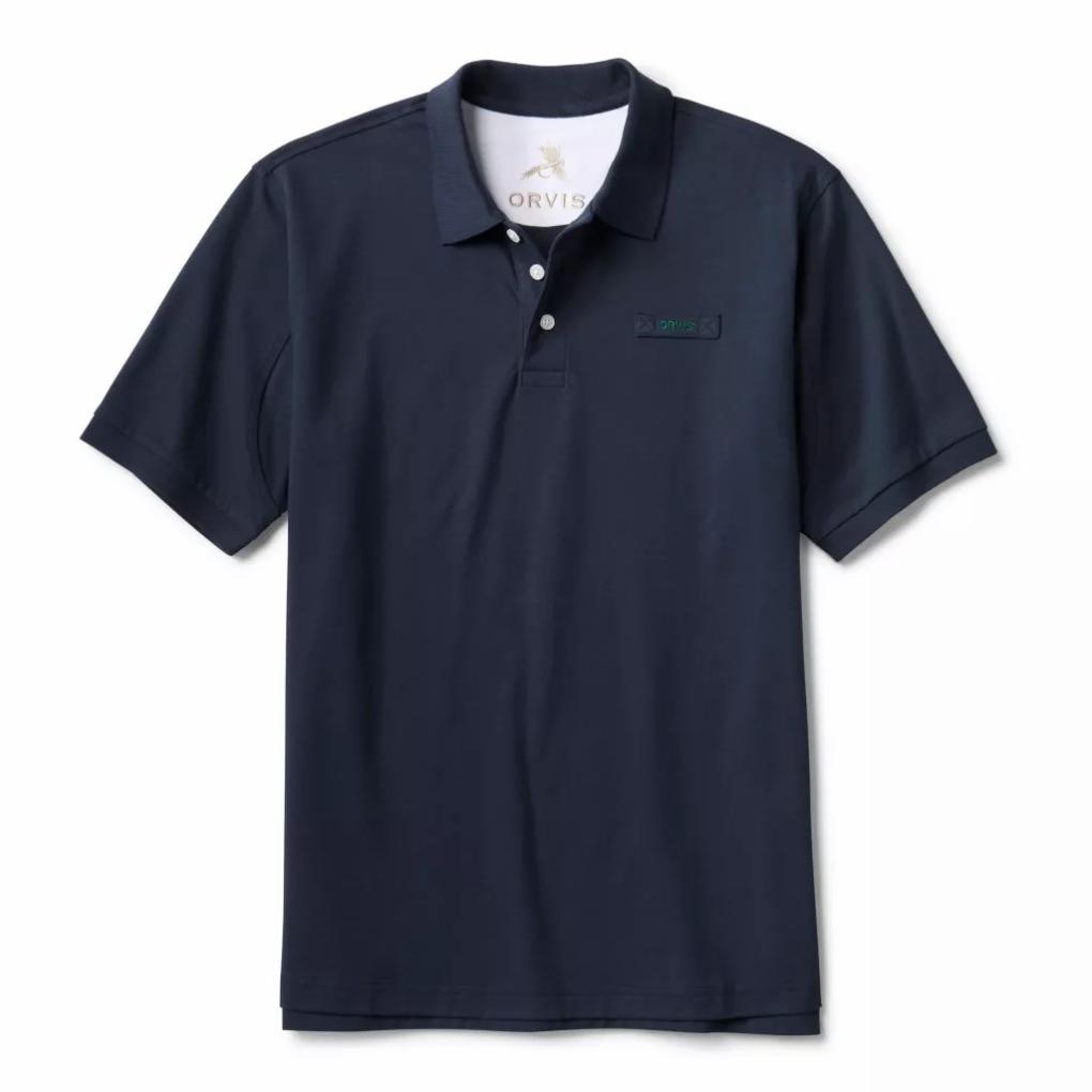 Orvis Polo Shirts | Orvis Lightweight Signature Short-Sleeve Polo True Navy - Men