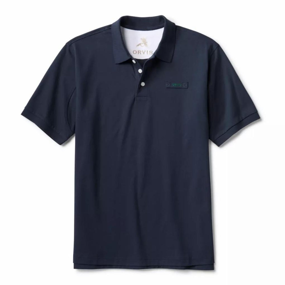 Orvis Polo Shirts | Orvis Lightweight Signature Short-Sleeve Polo True Navy - Men