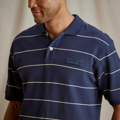 Orvis Polo Shirts | Orvis Signature Polo True Navy/snow Stripe - Men