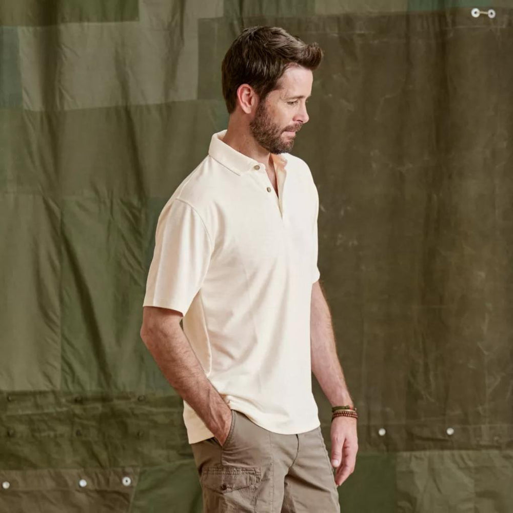 Orvis Polo Shirts | Three Forks Polo Shirt Snow - Men