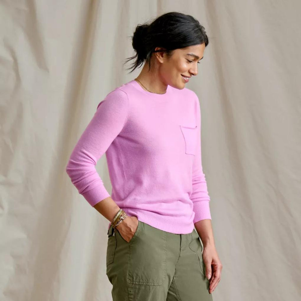 Orvis Pullover Sweaters | Featherweight Cashmere Crewneck Sweater Spring Lilac - Women