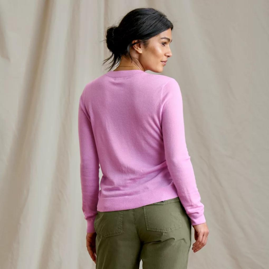 Orvis Pullover Sweaters | Featherweight Cashmere Crewneck Sweater Spring Lilac - Women