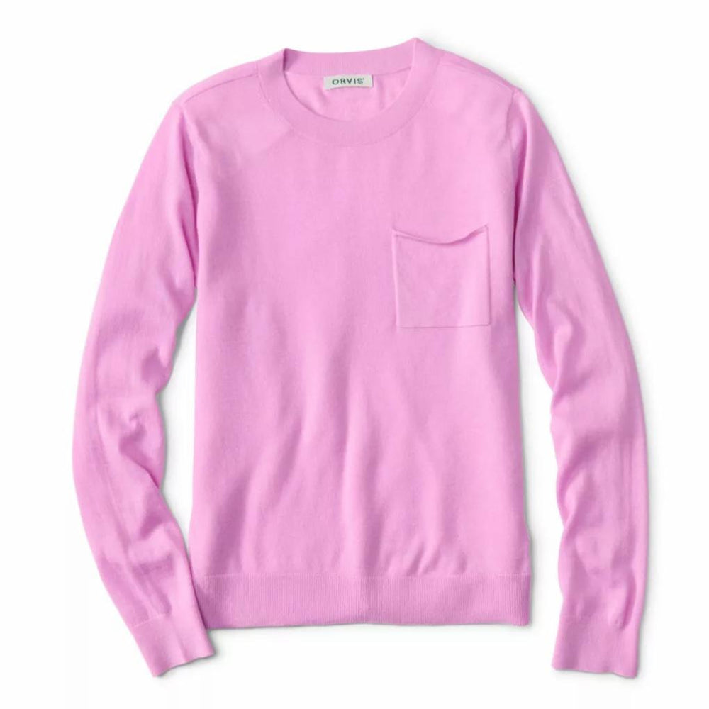 Orvis Pullover Sweaters | Featherweight Cashmere Crewneck Sweater Spring Lilac - Women