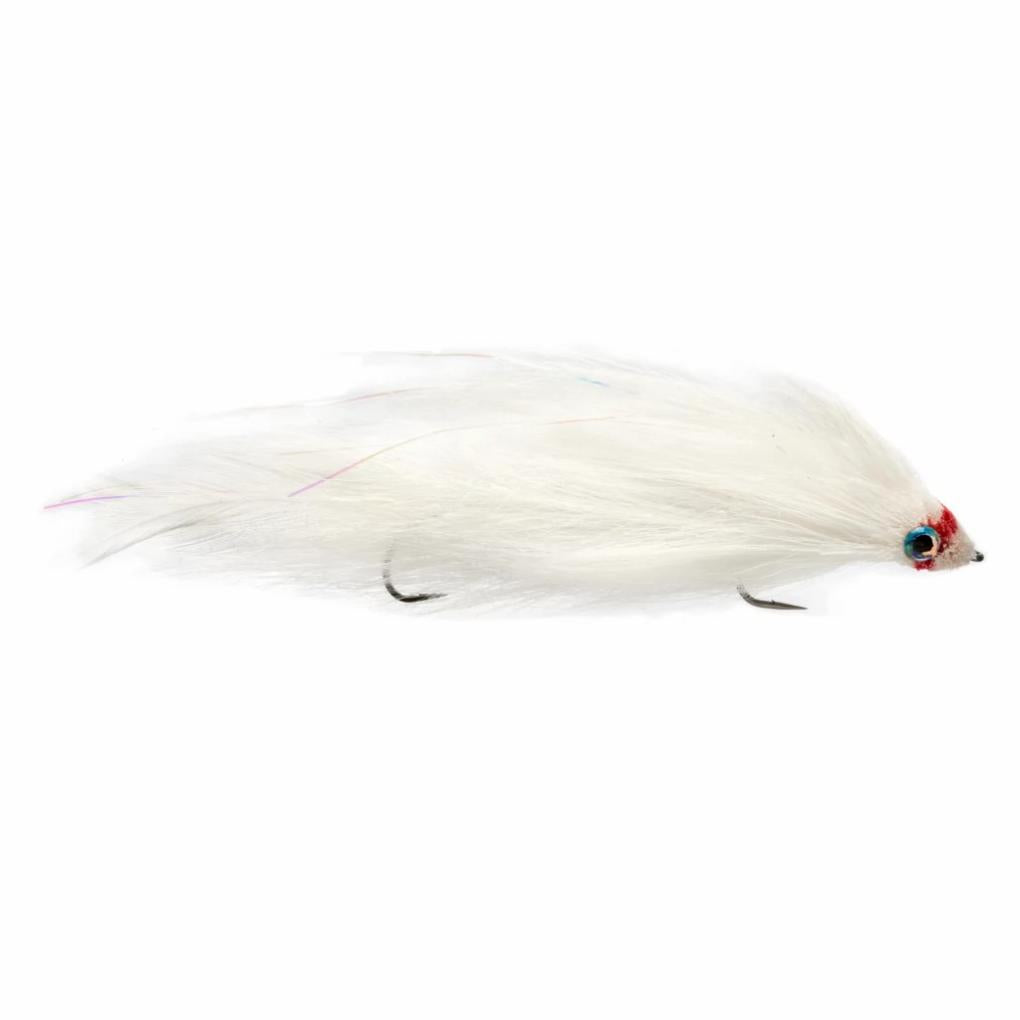 Orvis Saltwater Flies | Red Stripe Diver White - Fly Fishing