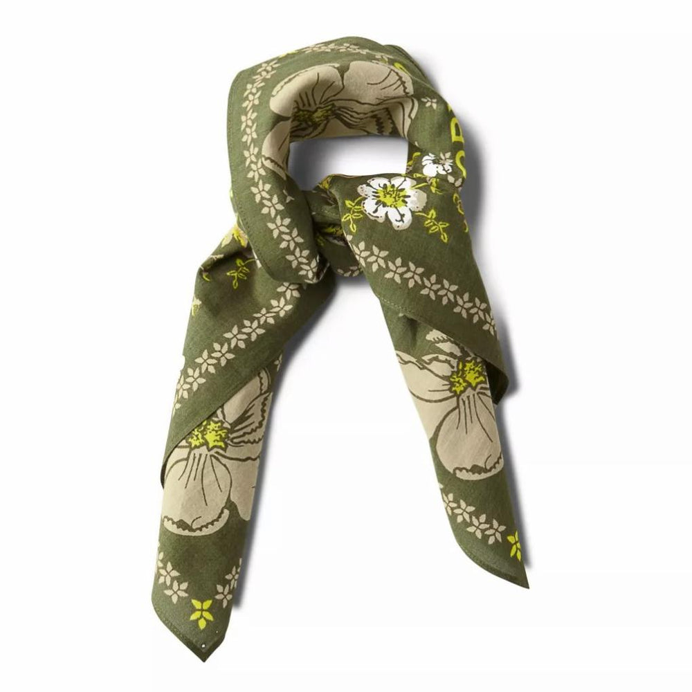 Orvis Scarves | Signature Printed Bandana Moss Floral - Women/Fly Fishing