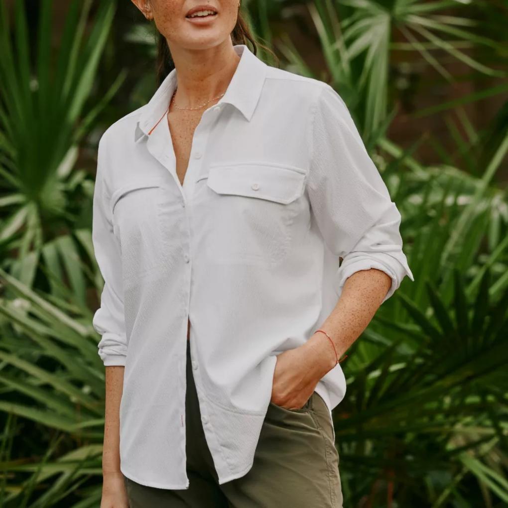 Orvis Shirts &amp; Tops | Women's Open Air Caster Long-Sleeve Shirt White - Women/Fly Fishing