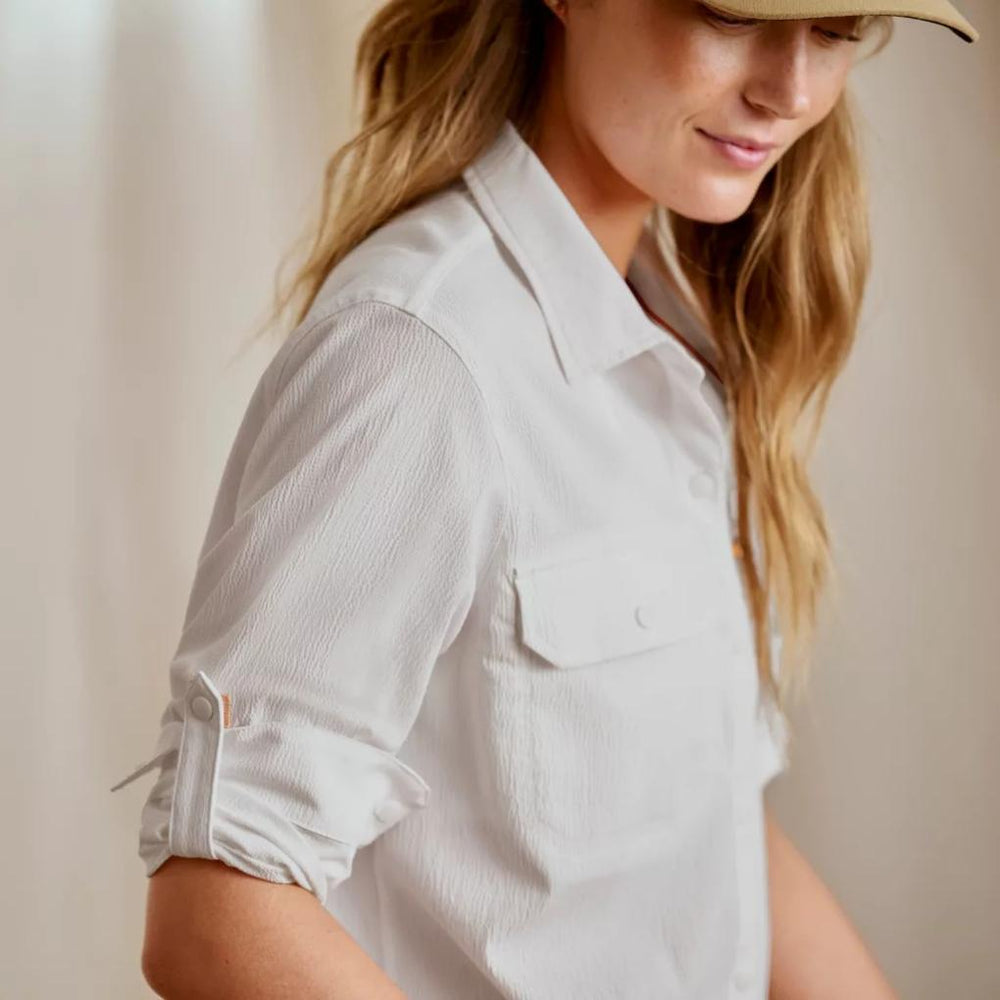 Orvis Shirts &amp; Tops | Women's Open Air Relaxed Sun Shirt White - Women/Fly Fishing