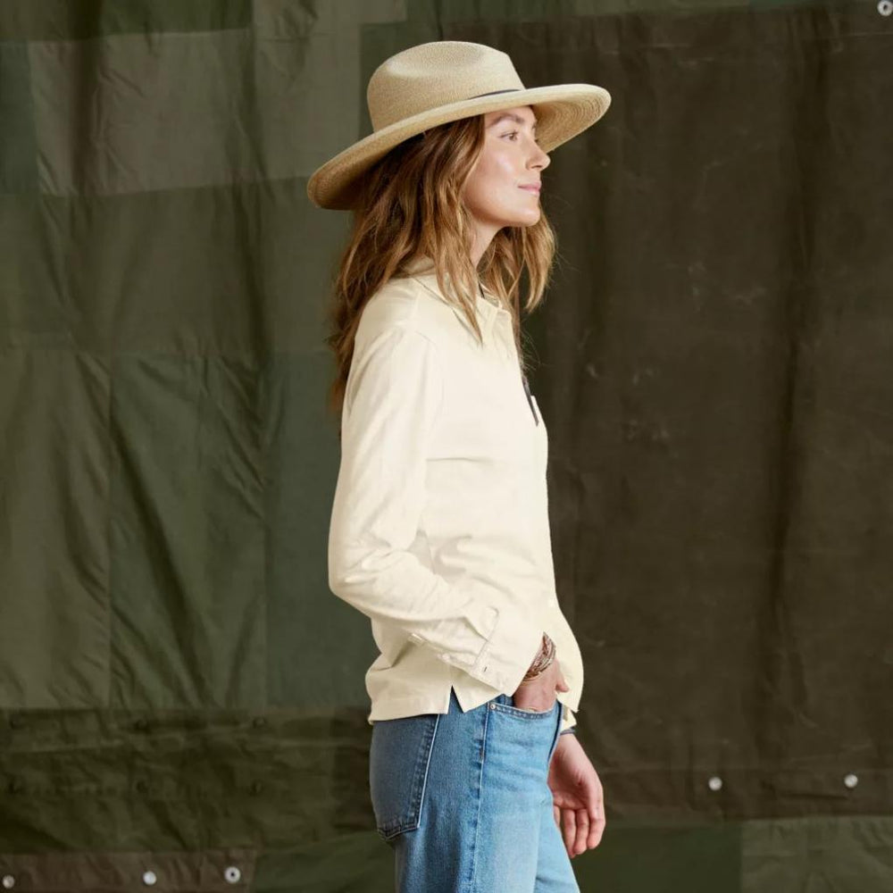 Orvis Shirts &amp; Tops | Bromley Knit Button-Down Long-Sleeve Shirt Snow - Women