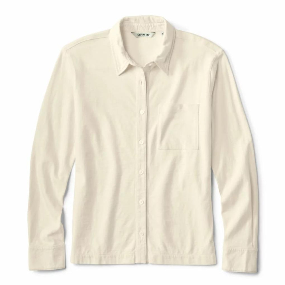 Orvis Shirts &amp; Tops | Bromley Knit Button-Down Long-Sleeve Shirt Snow - Women