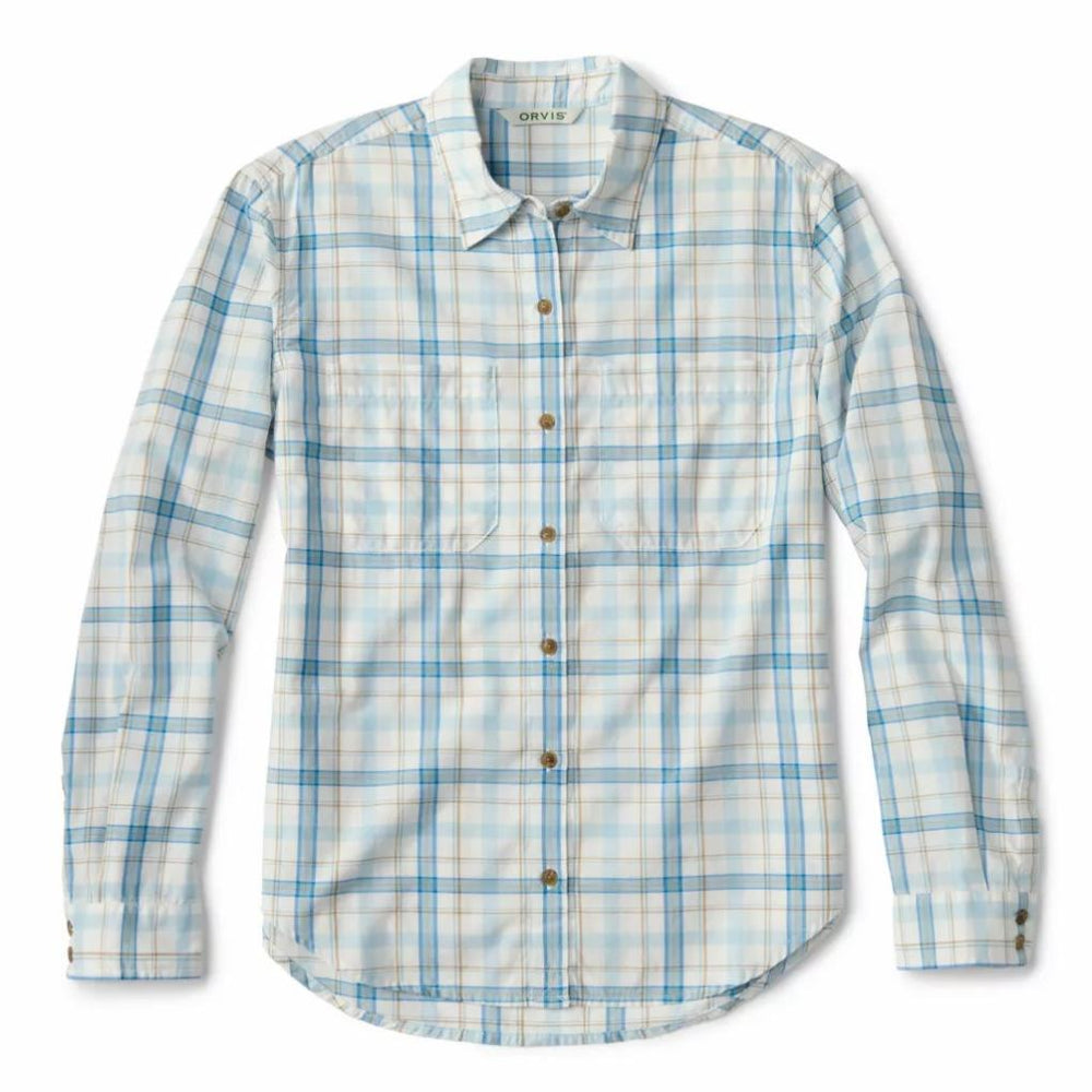 Orvis Shirts &amp; Tops | Classic Long-Sleeve Camp Shirt Mist Plaid - Women