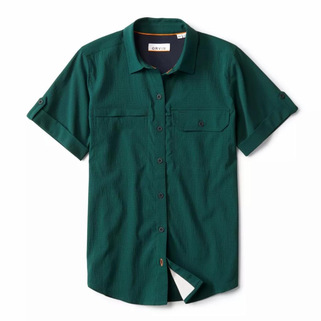 Orvis Shirts &amp; Tops | Open Air Caster Short-Sleeve Shirt Peacock/cyan - Women/Fly Fishing