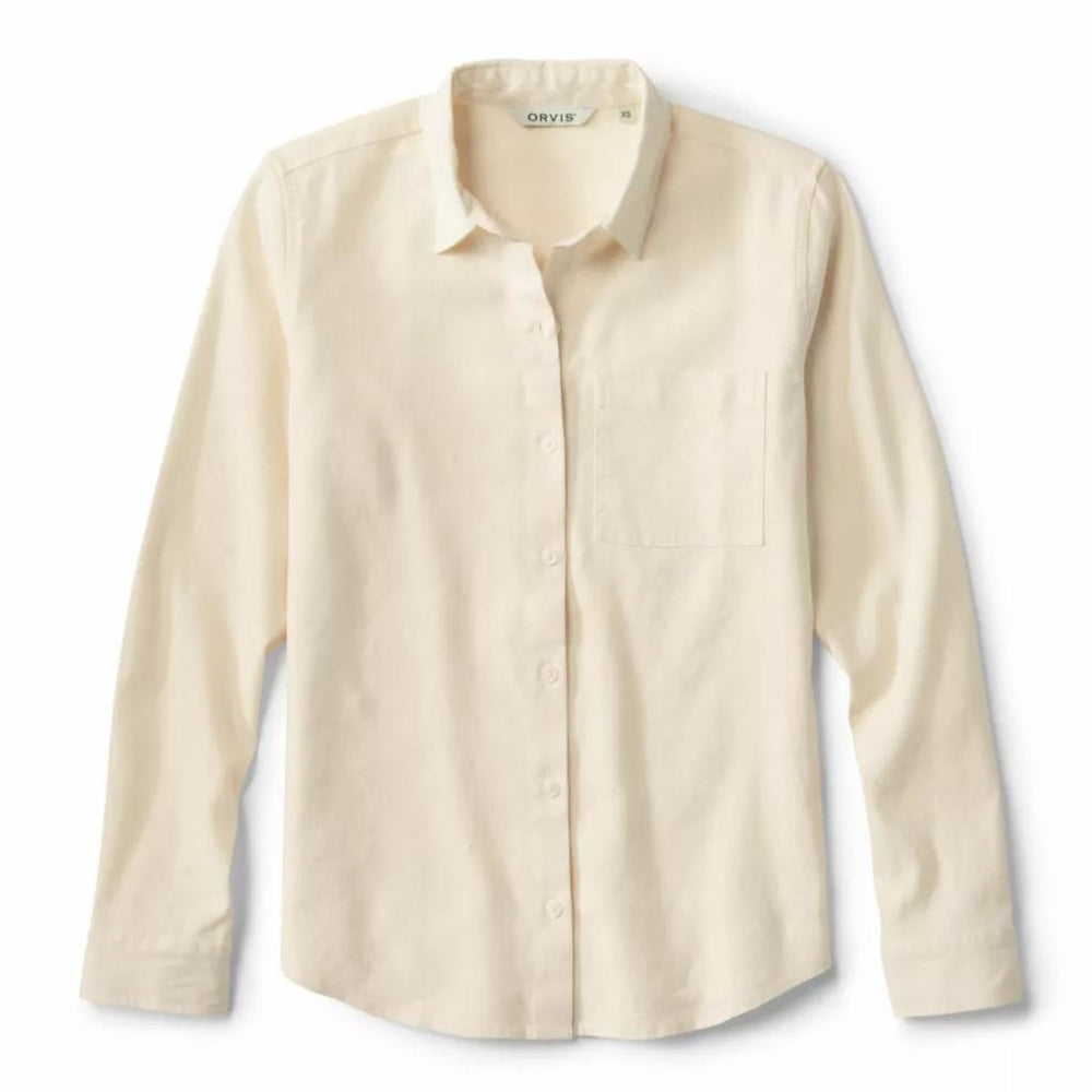 Orvis Shirts &amp; Tops | Performance Linen Long-Sleeve Shirt Snow - Women