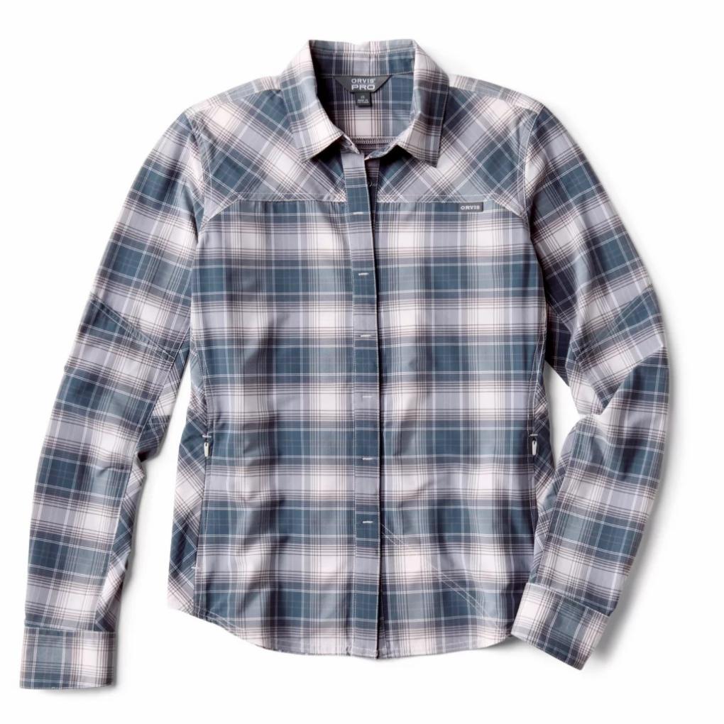 Orvis Shirts &amp; Tops | Women’s PRO Stretch Long-Sleeve Shirt Ash Plaid - Women/Fly Fishing