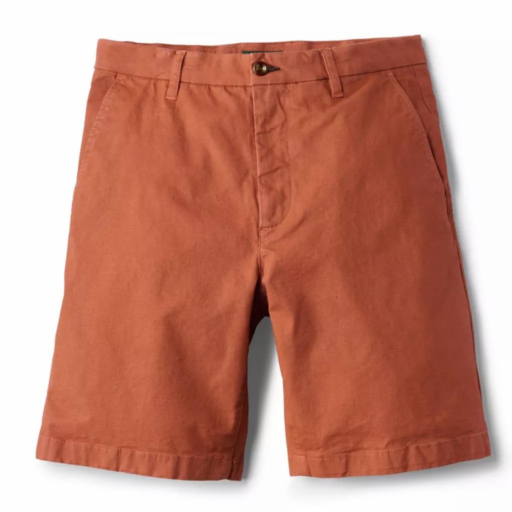 Orvis Shorts | 1856 Stretch Twill 9" Chino Shorts Red Clay - Men