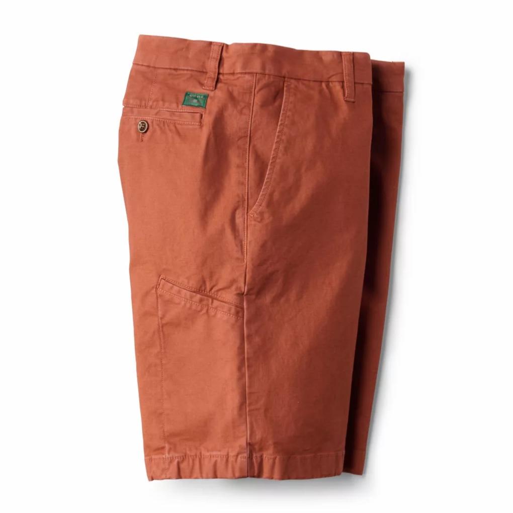Orvis Shorts | 1856 Stretch Twill 9" Chino Shorts Red Clay - Men