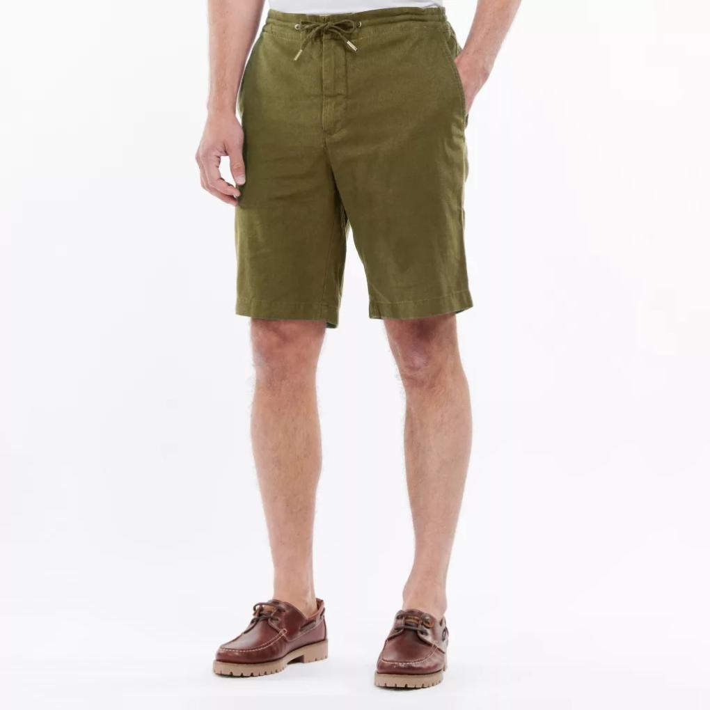 Orvis Shorts | Barbour® Linen Mix Shorts Navy - Men