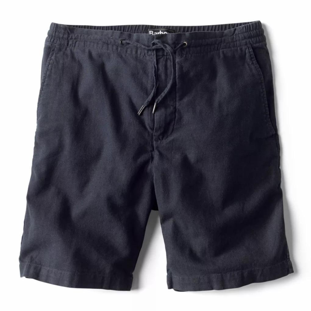 Orvis Shorts | Barbour® Linen Mix Shorts Navy - Men