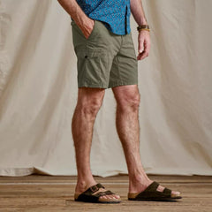 Orvis Shorts | Men's 1856 Stretch Poplin Cargo Shorts Tarragon - Men