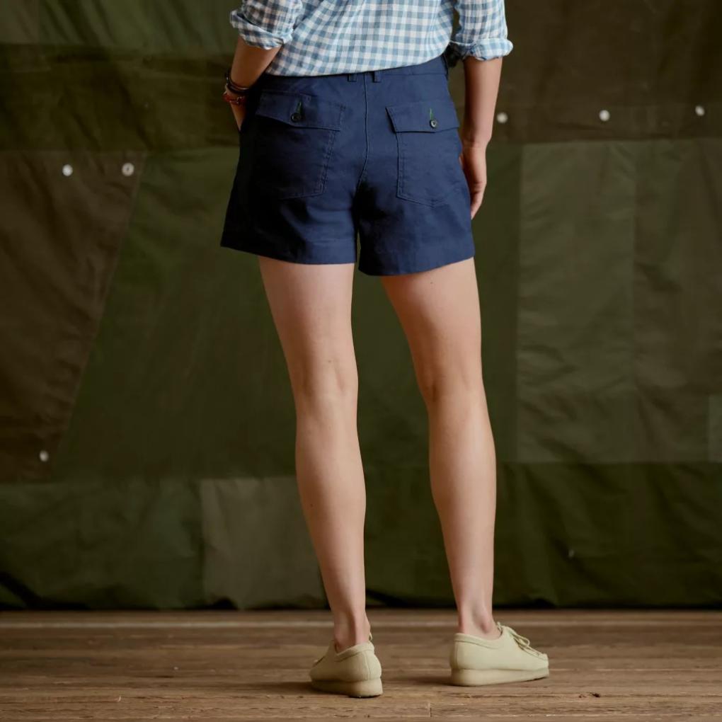 Orvis Shorts &amp; Skorts | Women's 1856 Linen 5" Utility Shorts True Navy - Women