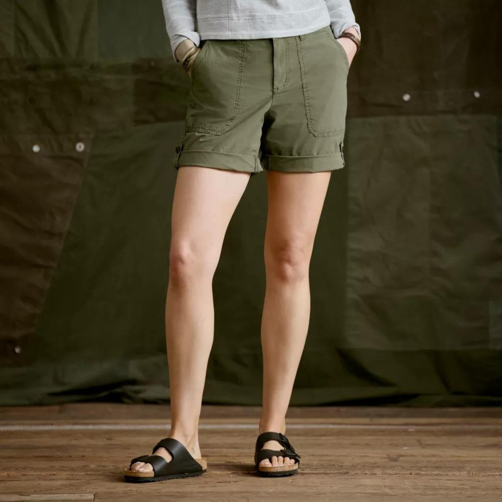 Orvis Shorts &amp; Skorts | Women's 1856 Stretch Poplin 9" Utility Shorts Tarragon - Women