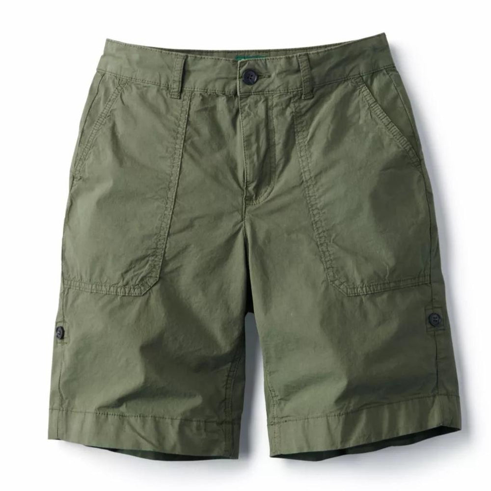 Orvis Shorts &amp; Skorts | Women's 1856 Stretch Poplin 9" Utility Shorts Tarragon - Women